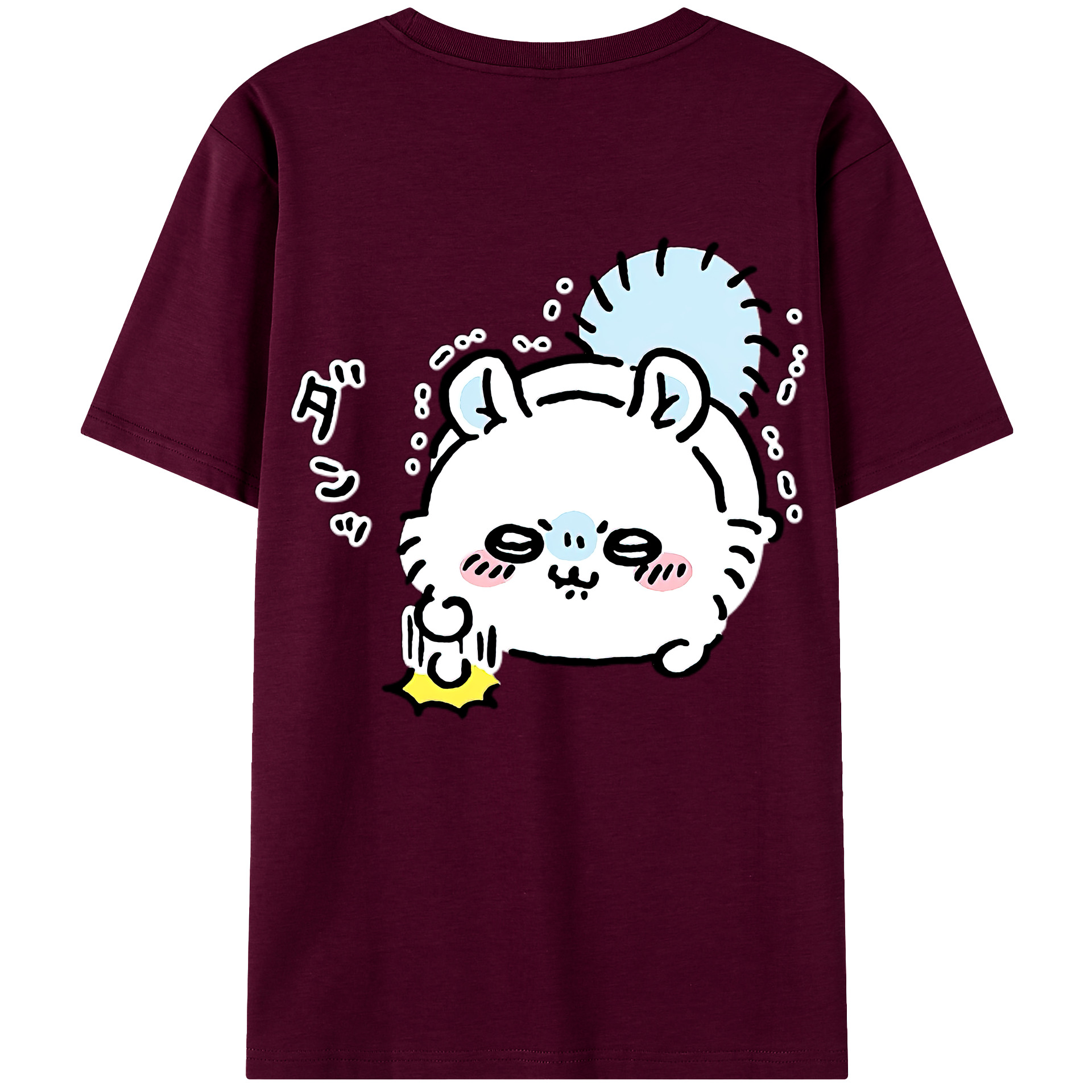 （画像用） ちいかわ モモンガ Chii-kawa Momonga レディース半袖Tシャツ(バックプリント)